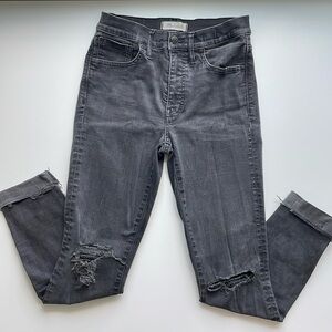 Madewell Black High Rise Skinny Jean